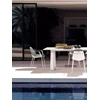 Detail Outdoor Tafel Curve Rectangular keramiek Absolute White Joli