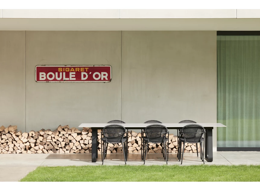 Outdoor Tafel Curve Rectangular keramiek Charisma Grey Joli