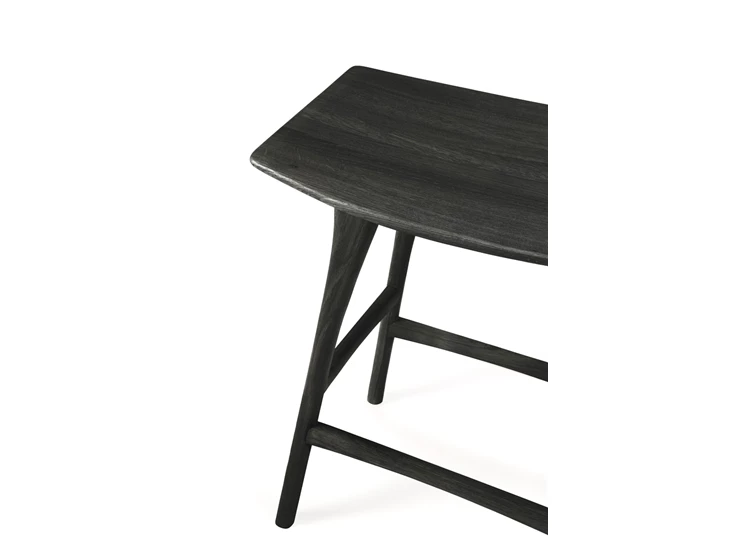 Bovenkant Oak Osso Black Counter Stool 53045 Ethnicraft