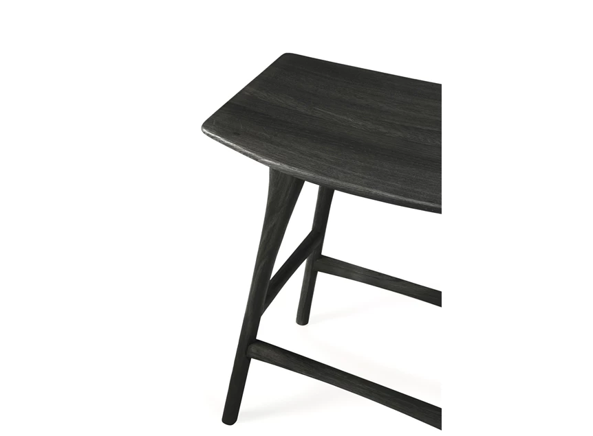 Bovenkant Oak Osso Black Counter Stool 53045 Ethnicraft