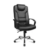 Bureaustoel Comfort Point 50 zwart Topstar lederlook 7810D60 schuin vooraanzicht