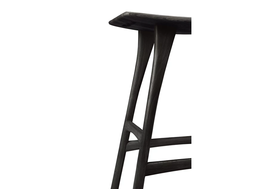 Frame Oak Osso Black Counter Stool 53045 Ethnicraft