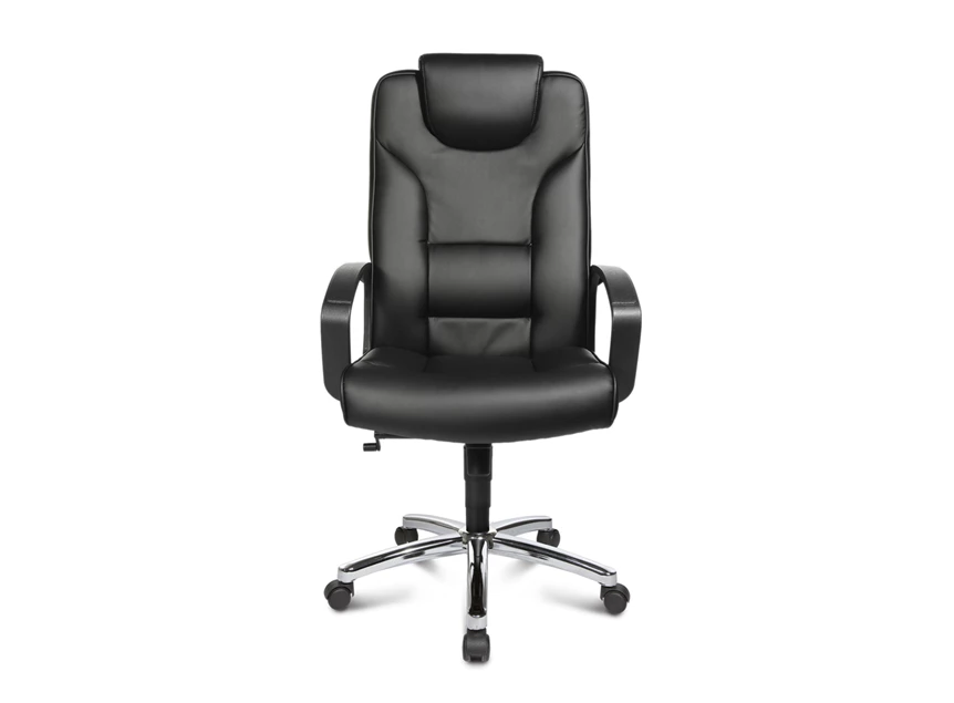 Bureaustoel Topstar Comfort Point 50 zwart 7810D60 recht vooraanzicht lederlook