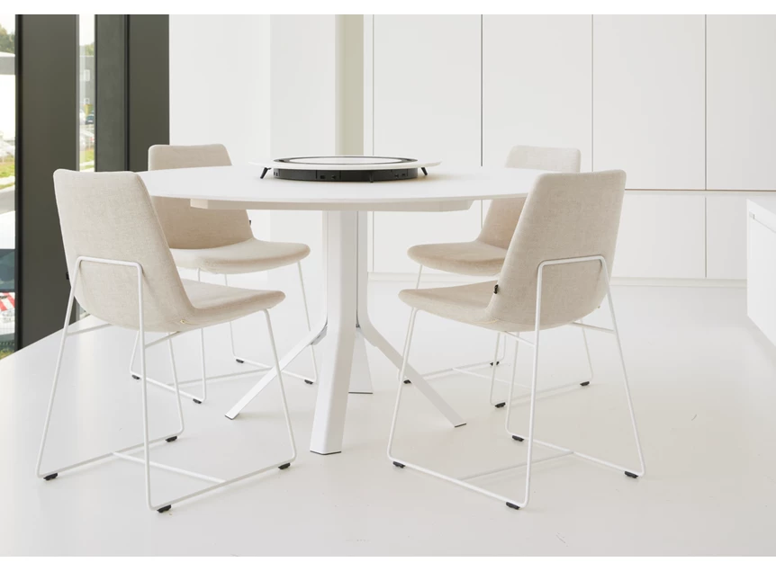 Tafel Fizz Round xeramica Absolute White Joli