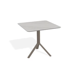 Bistrotafel Fizz Square keramiek Travertino Grey Joli