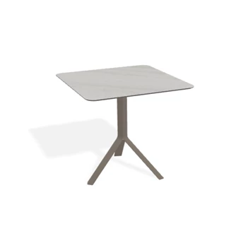 Bistrotafel Fizz Square keramiek Travertino Grey Joli