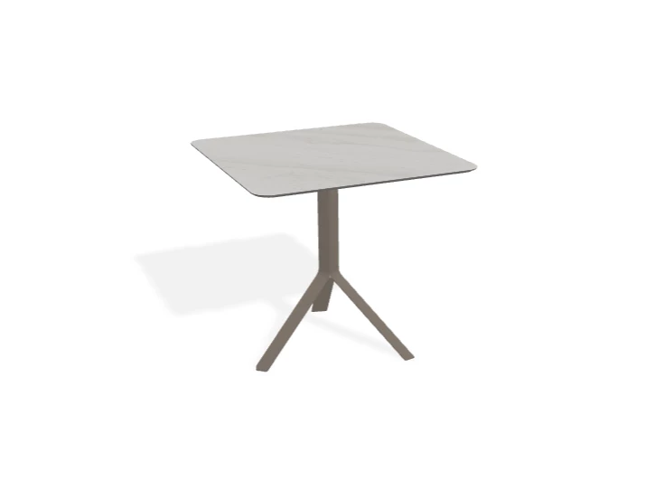Bistrotafel Fizz Square keramiek Travertino Grey Joli