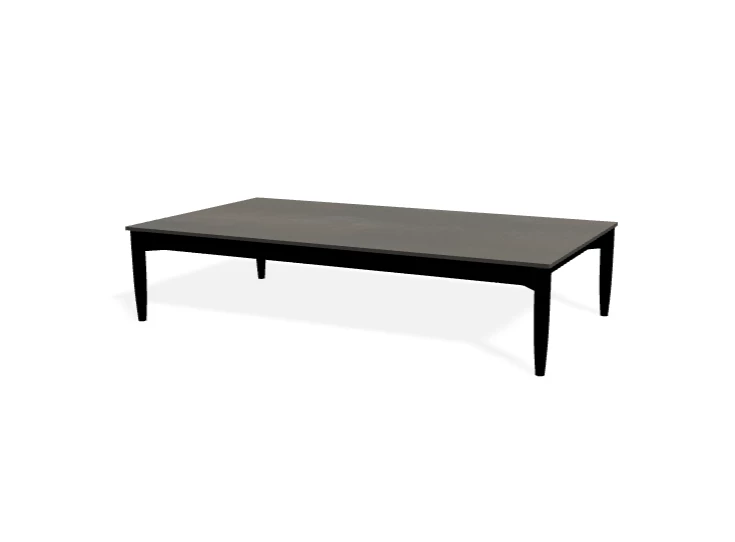 Salontafel Marguerite Rectangular Xeramica Black Iron Joli