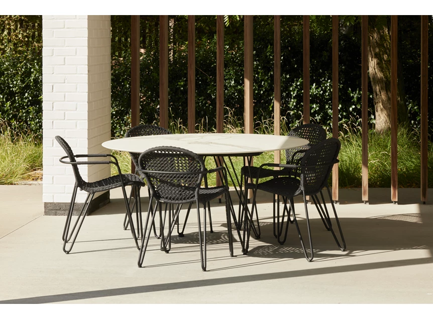 Sfeerfoto Tafel Wire Round Xeramica Calacatta Naturale Joli
