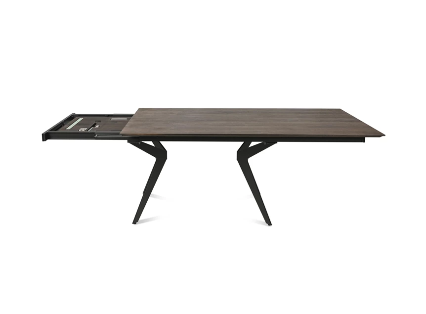 Open Tafel Capri rechthoekig verlengbaar massief hout eik gebeitst Willisau Edition