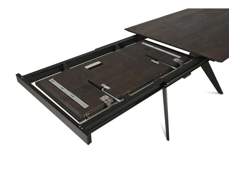 Systeem Tafel Capri rechthoekig verlengbaar massief hout eik gebeitst Willisau Edition