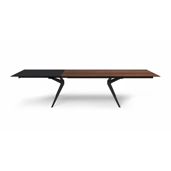 Tafel Capri rechthoekig verlengbaar massief hout Amerikaans noten Willisau Edition