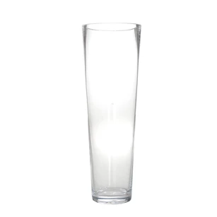 Ronde vaas- transparant- glas- 50cm