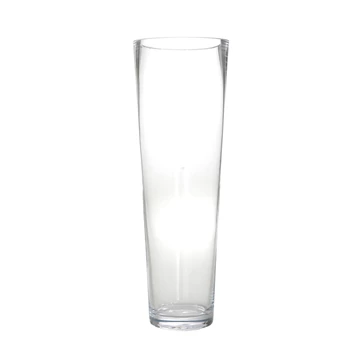 Ronde vaas- transparant- glas- 50cm