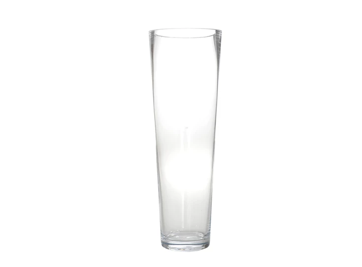 Ronde vaas- transparant- glas- 50cm