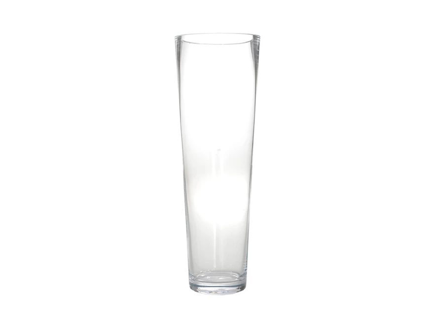 Ronde vaas- transparant- glas- 50cm