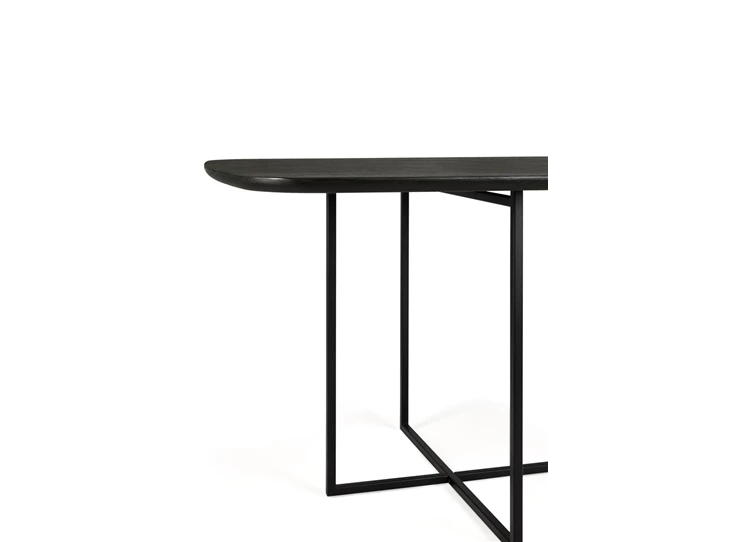 Zijde Oak Arc Black Dining Table 50033 Ethnicraft