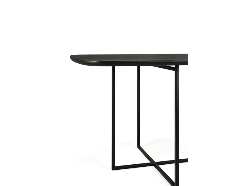 Zijde Oak Arc Black Dining Table 50033 Ethnicraft