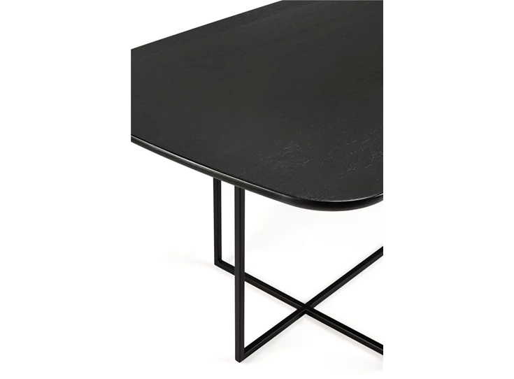 Bovenblad Oak Arc Black Dining Table 50033 Ethnicraft