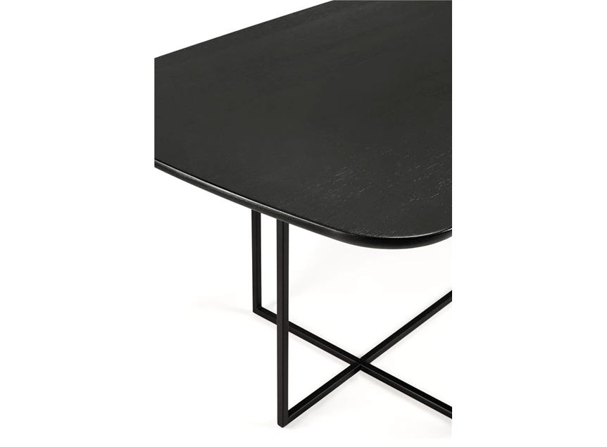 Bovenblad Oak Arc Black Dining Table 50033 Ethnicraft