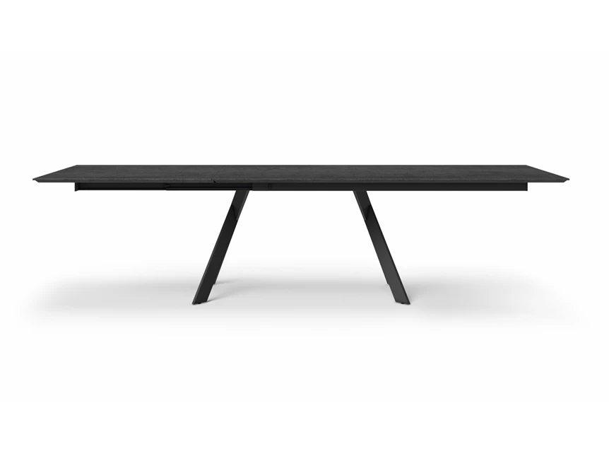 Verlengbare tafel Torino rechthoekig keramiek antraciet Willisau