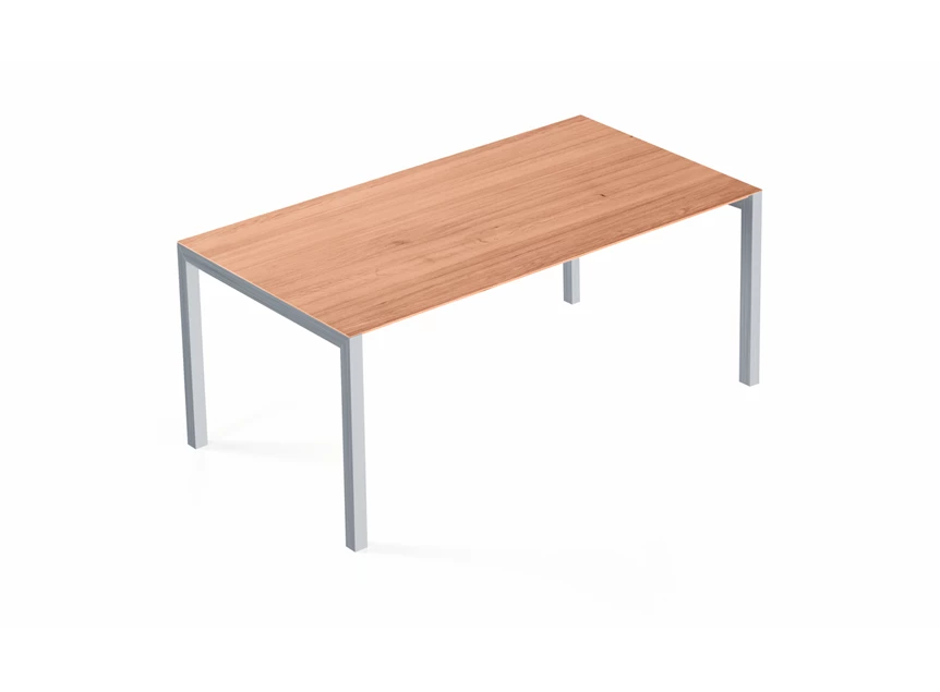 Dicht Verlengbare tafel Prato massief hout natuur eik poot inox Willisau