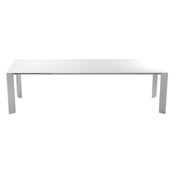 Verlengbare tafel Palo fenix wit poot inox Willisau