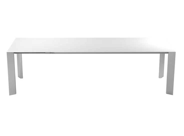 Verlengbare tafel Palo fenix wit poot inox Willisau