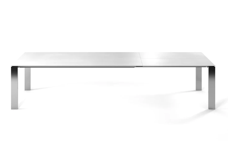 Verlengbare tafel Maleo glas wit Willisau