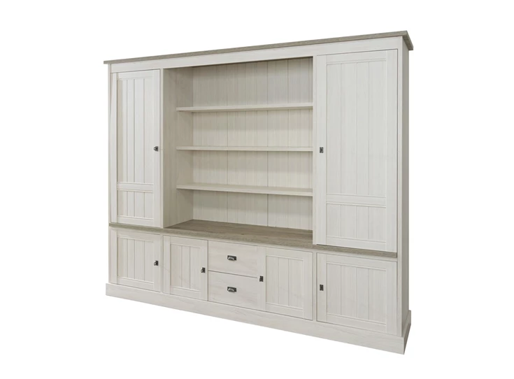 WB1 eetkamer lariks eik kristal boekenkast york meubar landelijk hout licht groot