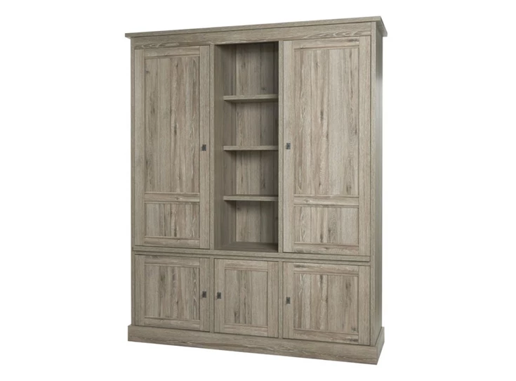 WB3 eik kristal boekenkast york meubar landelijk hout licht kleinste eetkamer lariks