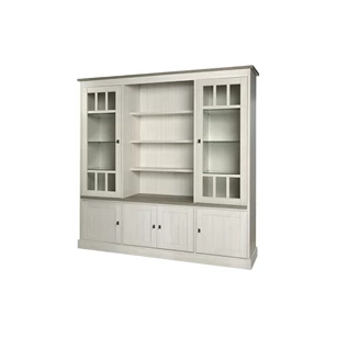 WV2 york meubar landelijk eetkamer medium bibliotheekkast boekenkast vitrine glazen deuren