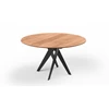 Tafel Linea rond massief hout eik natuur Willisau