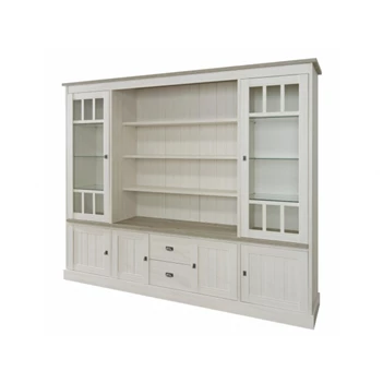 WV1 york meubar landelijk eetkamer groot bibliotheekkast boekenkast vitrine glazen deuren