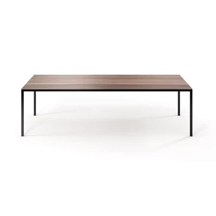 Tafel Dino rechthoekig massief hout Amerikaans noten Willisau