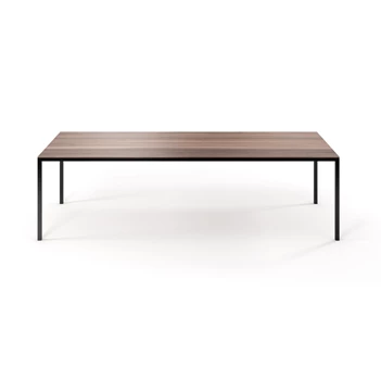 Tafel Dino rechthoekig massief hout Amerikaans noten Willisau