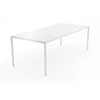 Zijkant Tafel Dino rechthoekig matte lak wit Willisau