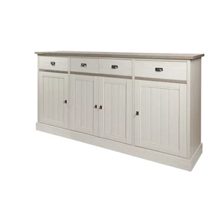 HB2 york landelijk meubar hoge dressoir 4 deuren laden hout medium