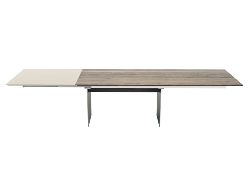 Verlengbare tafel Arona massief hout Amerikaans noten Willisau