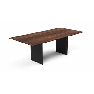 Tafel Aliano rechthoekig massief hout Amerikaans noten Willisau