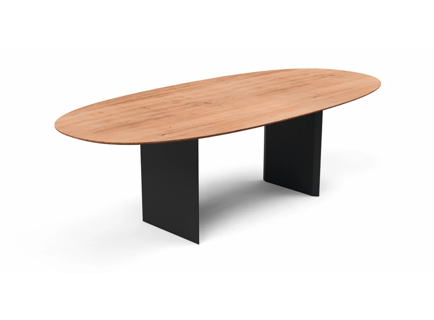 Tafel Aliano ovaal massief hout eik natuur Willisau