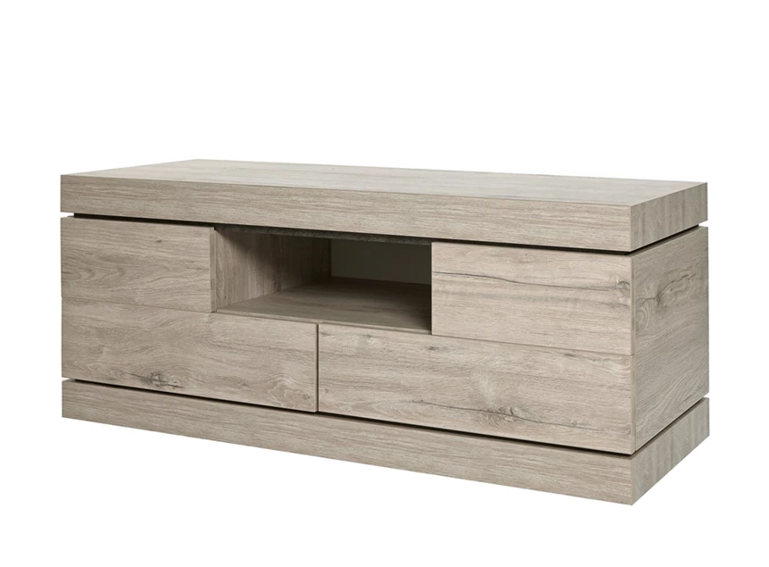 TV1 televisiemeubel klein etna evan millenium eik licht grijs marmer eetkamer eigentijds