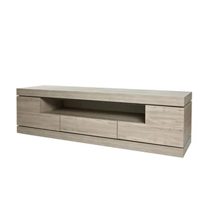 TV2 televisiemeubel groot etna evan millenium eik licht grijs marmer eetkamer eigentijds