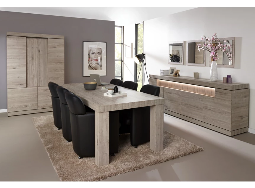 T19T eettafel evan vast rechte poot 183cm eigentijds belgisch tafel etna