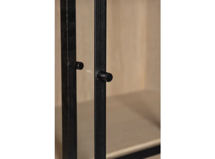 Smeedijzer Vitrinekast Wood WOOD33 lichte eik Michel Denolf