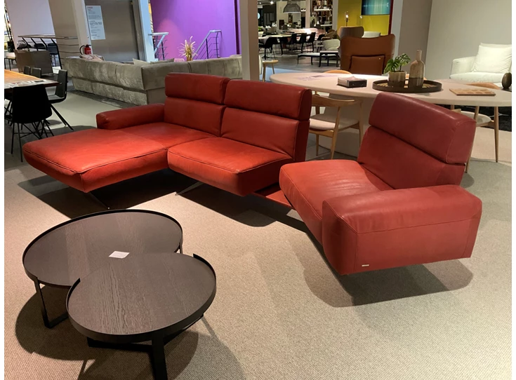 Verstelbare Salon Monroe leder India Chilli Koinor