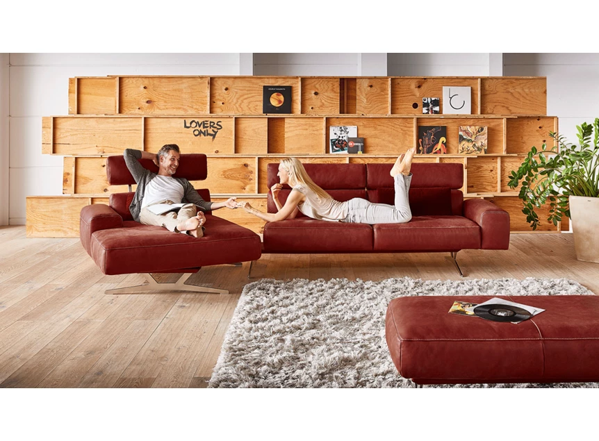 Sfeerfoto Salon Monroe leder India Chilli Koinor