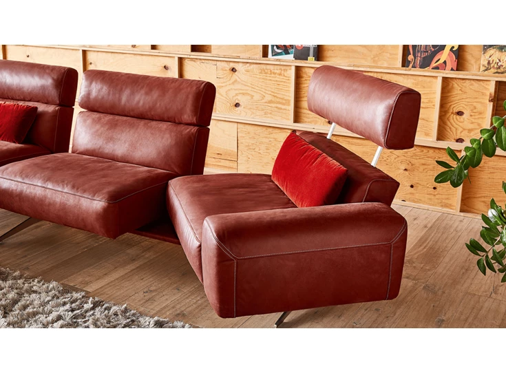 Verstelbaar Salon Monroe leder India Chilli Koinor