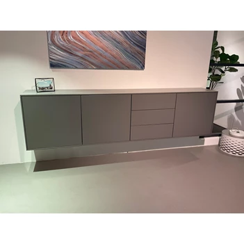 Dressoir Adatto matte lak donkergrijs blad keramiek