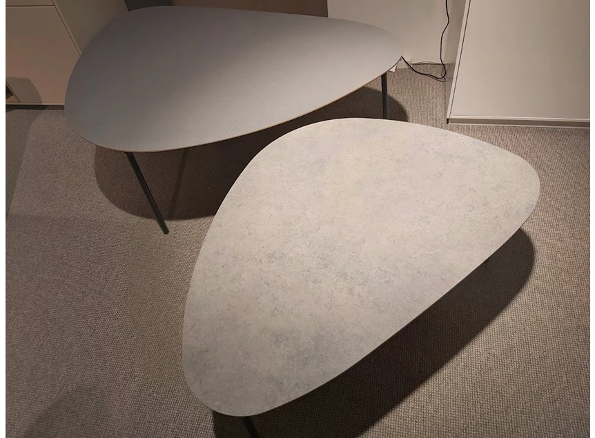 Set Salontafel Stask stonelook graniet en lichtgrijs Frans Bijnen